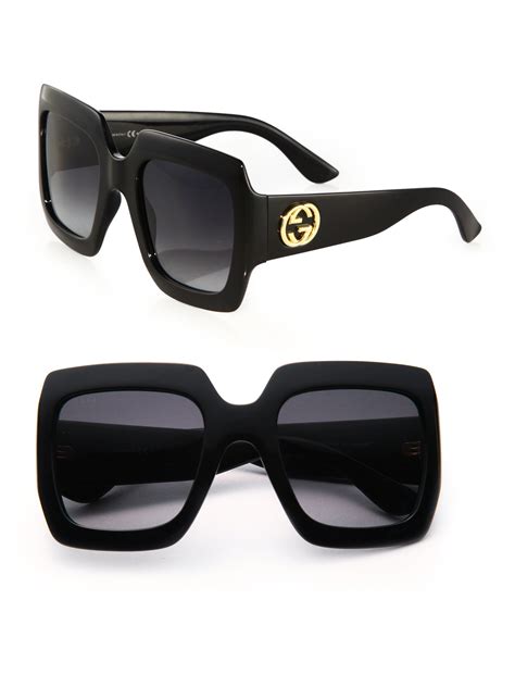 oversized square sunglasses gucci|gucci women's oversized square sunglasses.